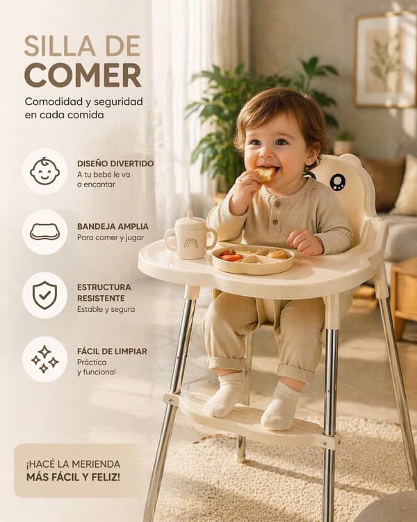 Silla de comer 3 en 1